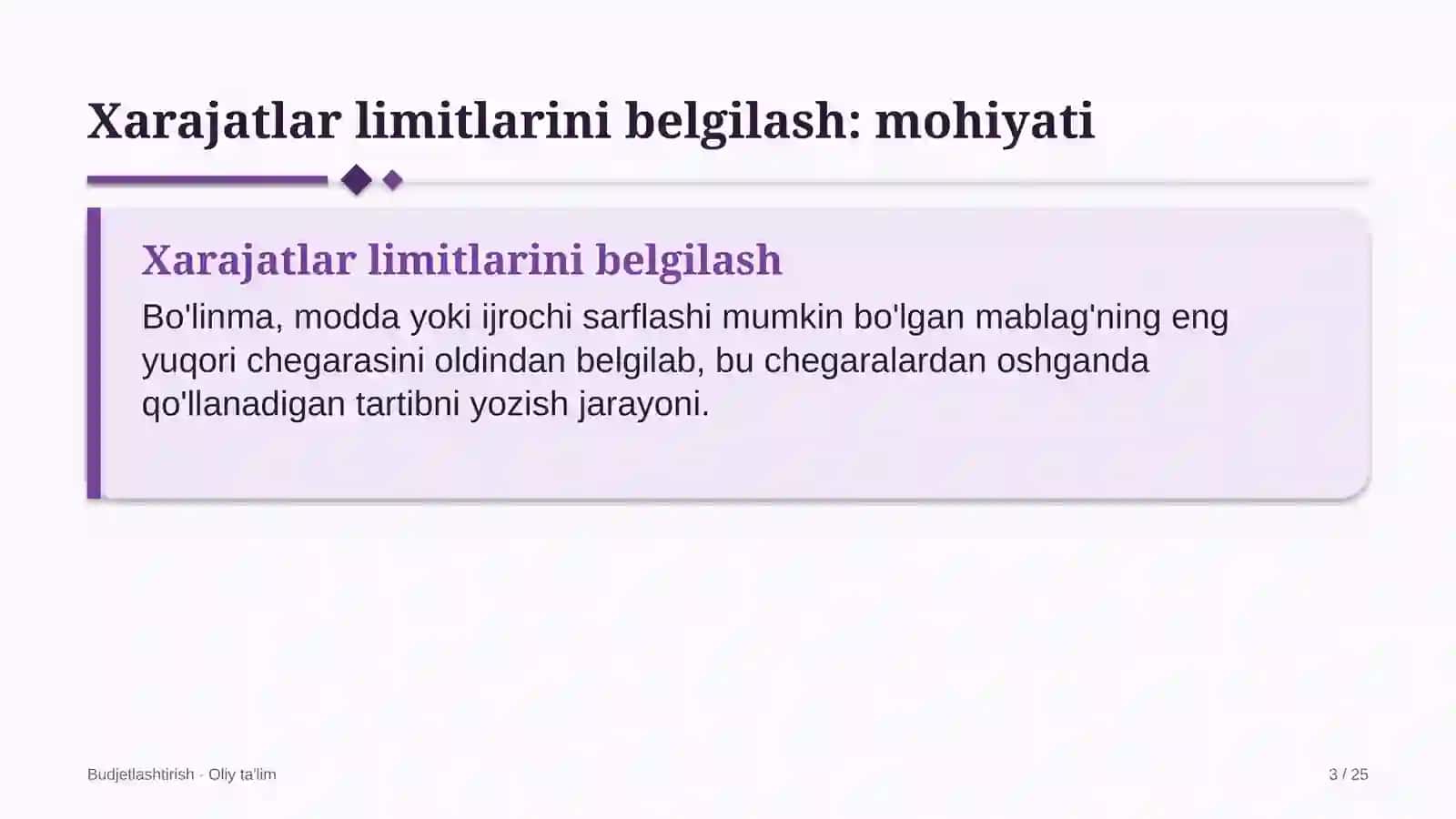 Energetika ta'mirlash korxonalarida xarajatlar limitlarini belgilash 3