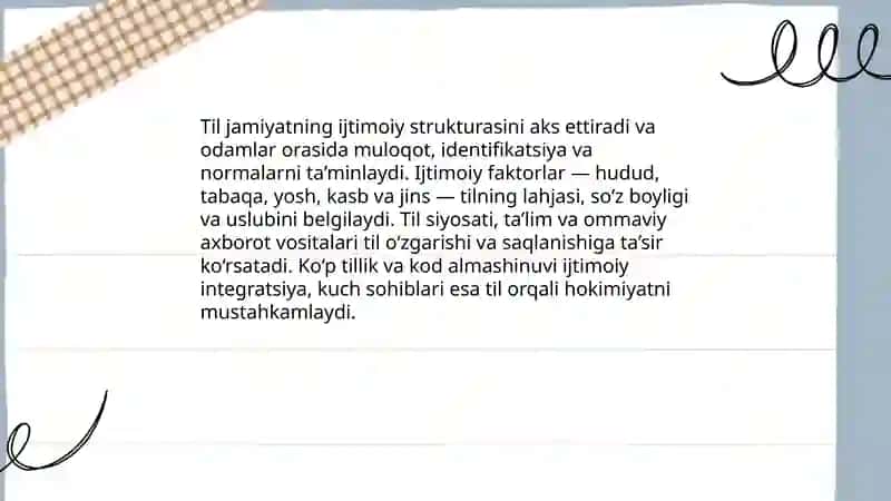 Tilning ijtimoiy tabiati 3