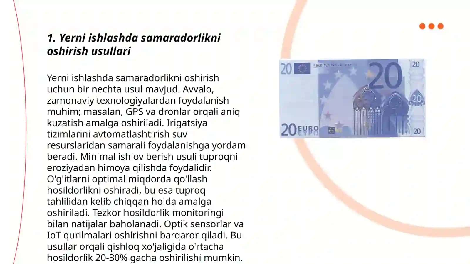 Yerni ishlashda resers va energiya tejovchi texnologiyalar 3