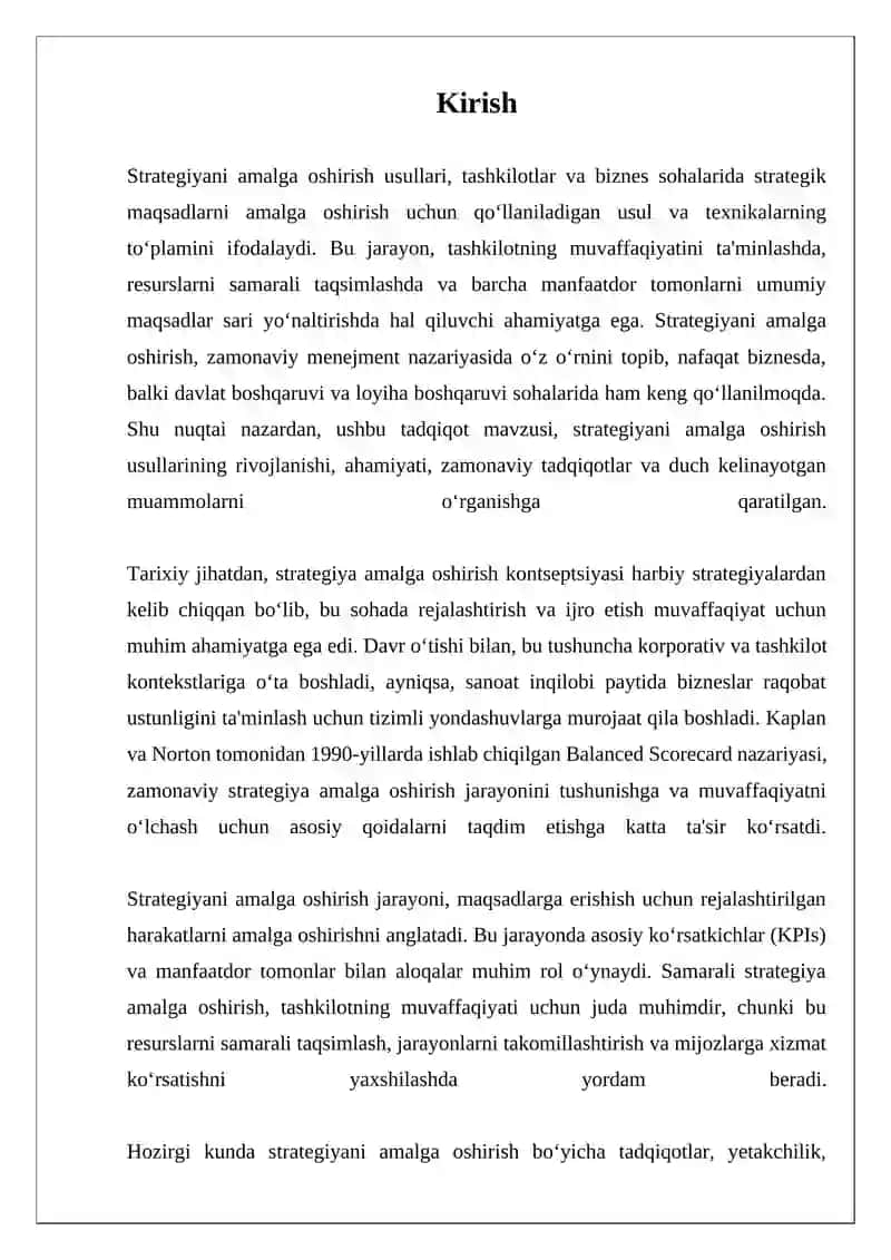 Strategiyani amalga oshirishusullari 3