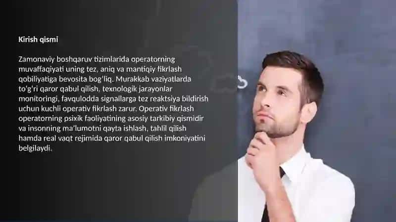 Operativ fikrlash 3