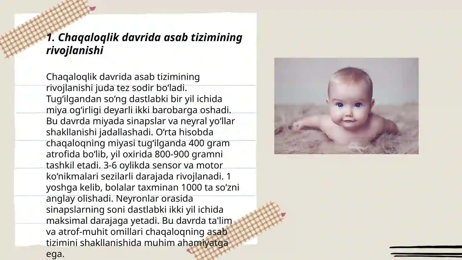 Chaqaloqlik davrining psixologik xususiyatlari va uning diagnostikasi 3