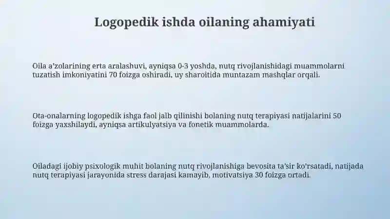 Lagapedik ishda oilaning roʻli va ota-ona bilan hamkorlik usullari 3