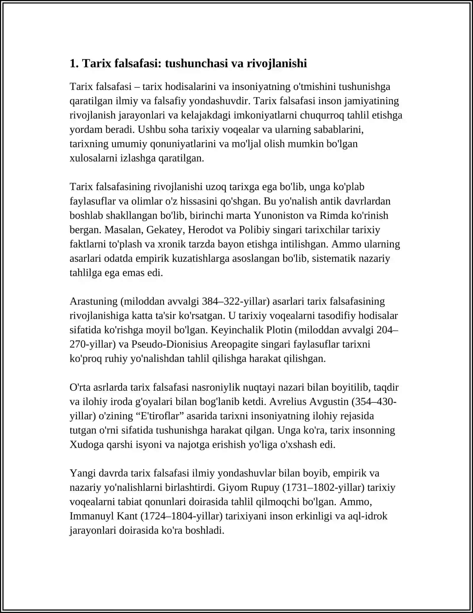 TARIX FALSAFASI VA FALSAFA TARIXI UYG‘UNLIGI 3