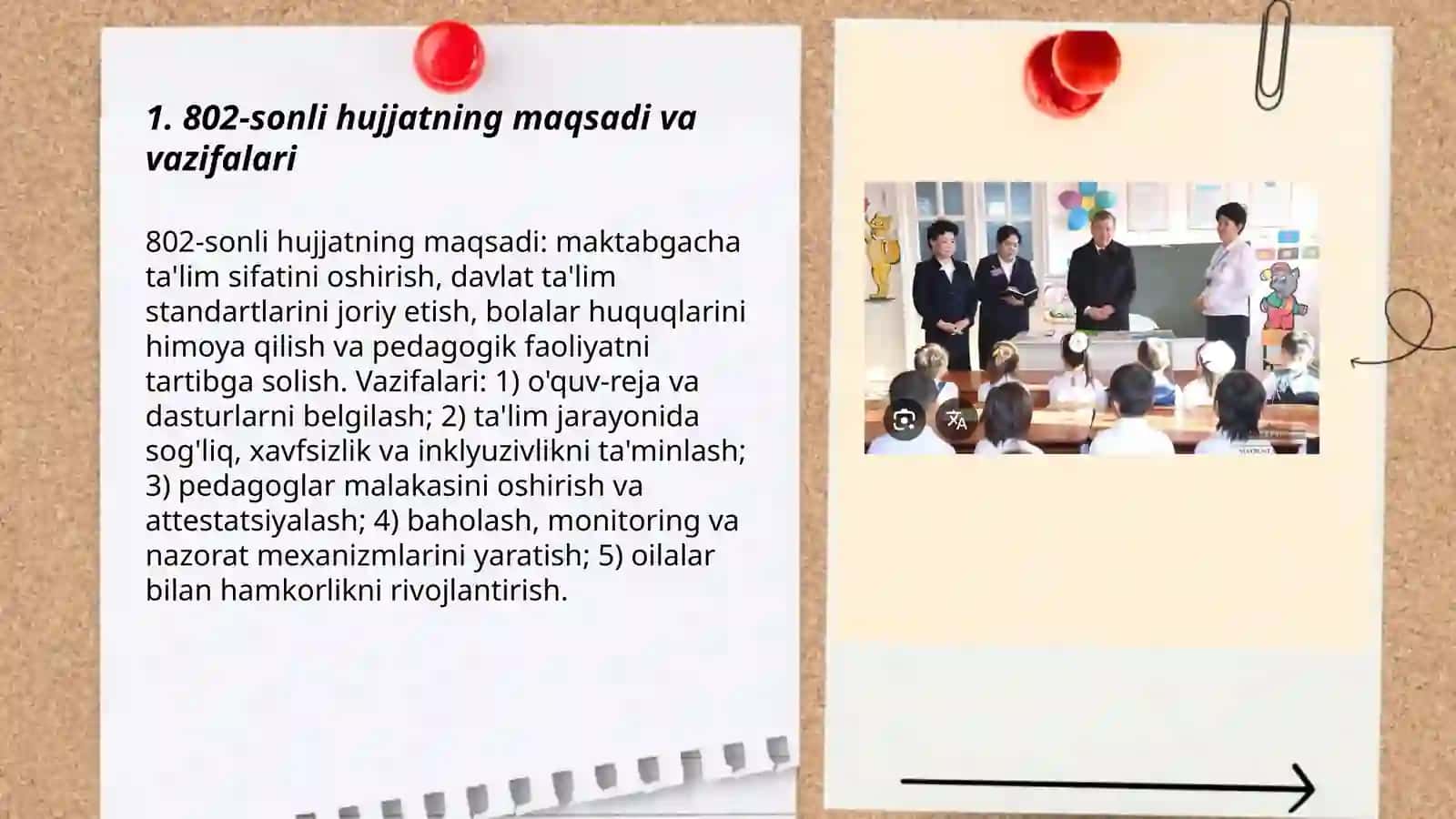 Davlat talim standartlari.802-sonli hujjat haqida malumot 3
