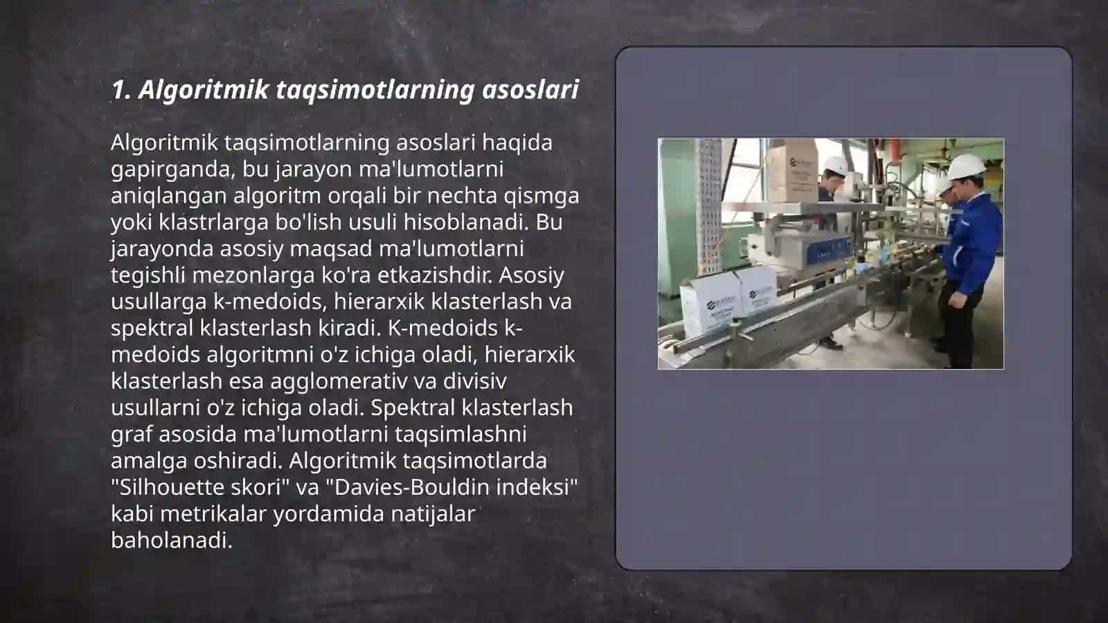 Algoritmik taqsimotlarning asoslari 3