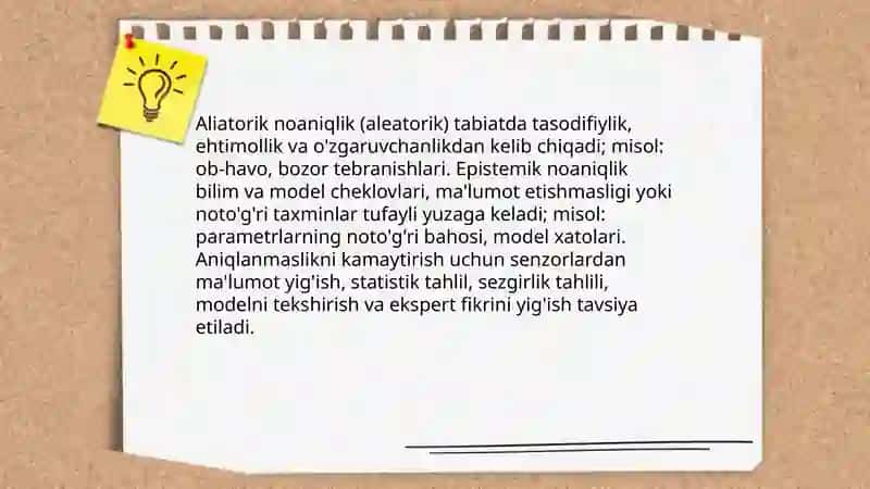 Aniqlanmaslik va risklar 3