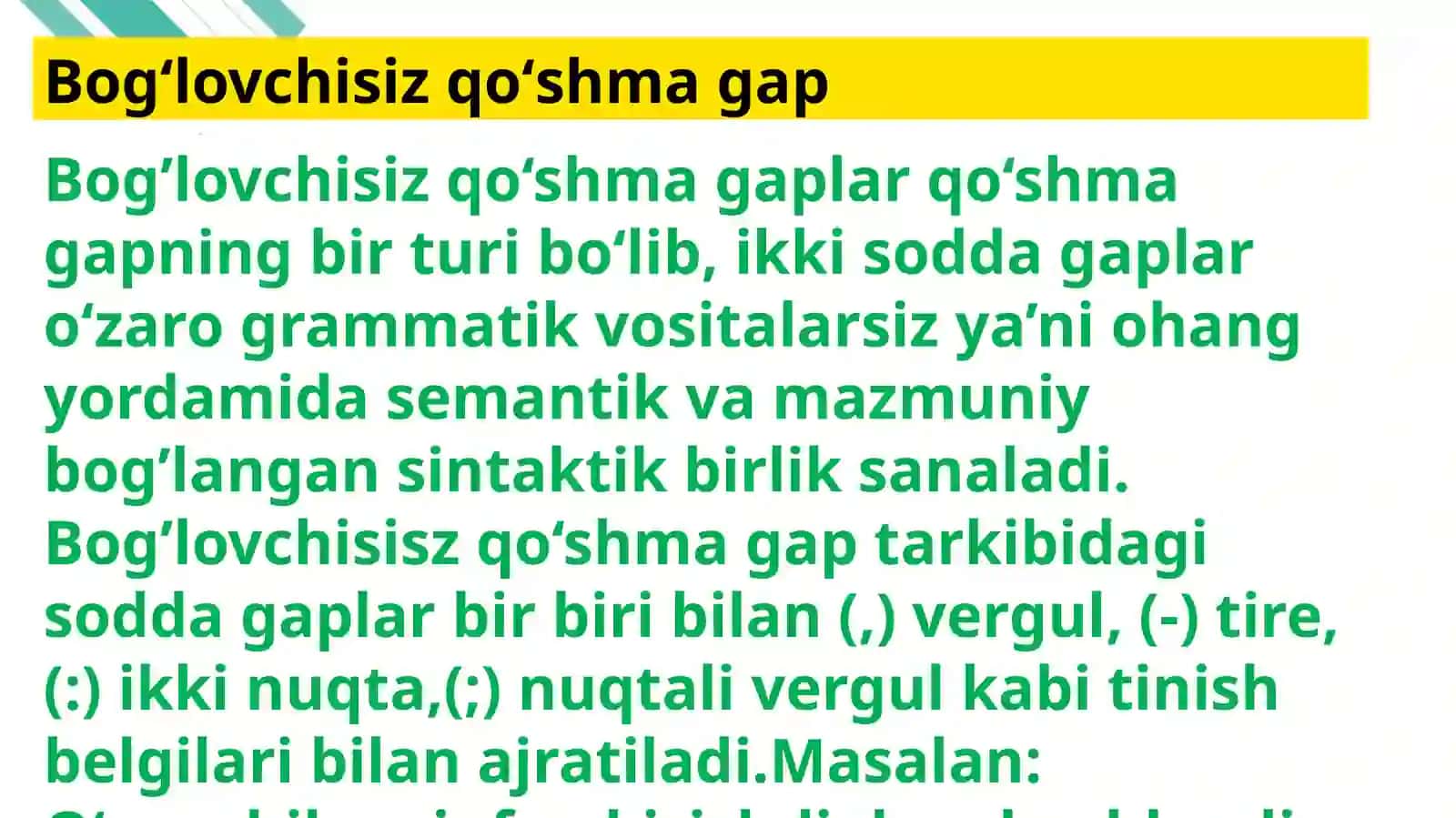 Qoʻshma gaplar 3