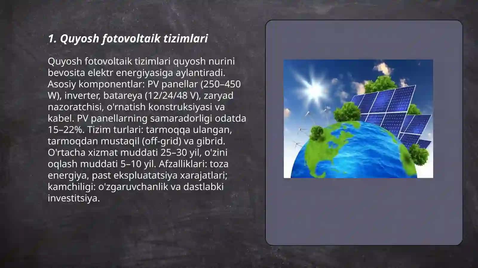 Quyosh fotovoltaik tizimlari 3