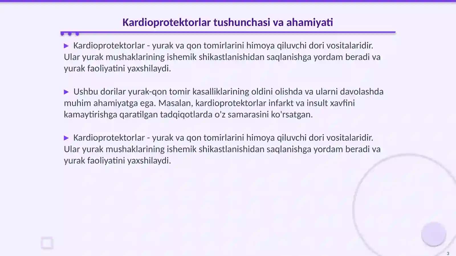 Kardioprotektorlar 3