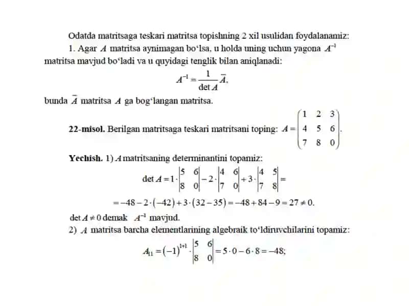 Matritsa A 3