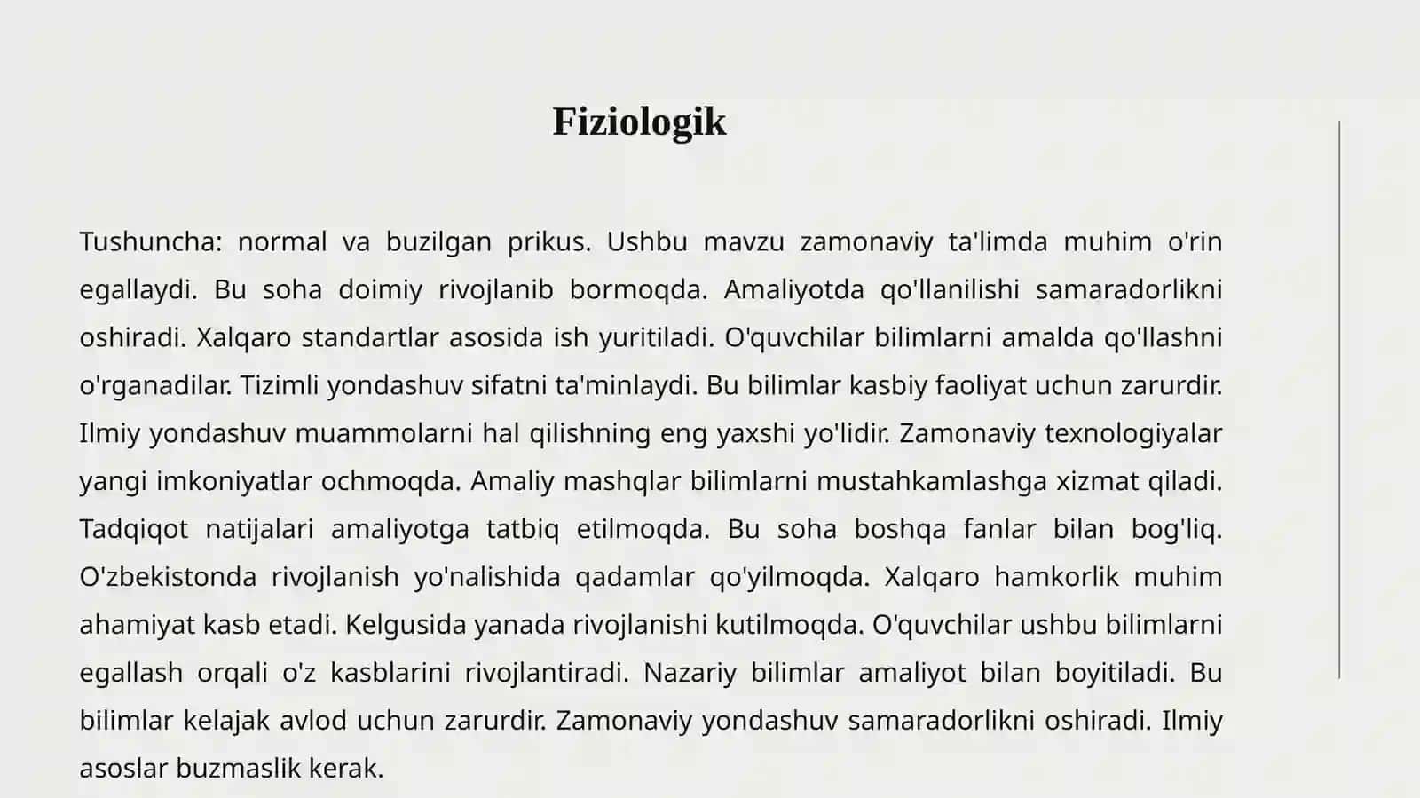 PATOLOGIK VA FIZIOLOGIK PRIKUS 3