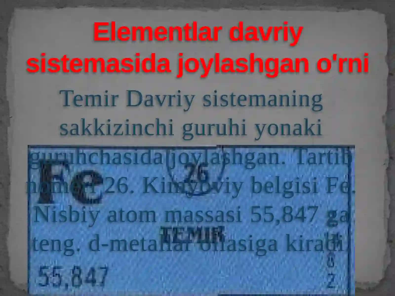 "Temir" mavzusi 3
