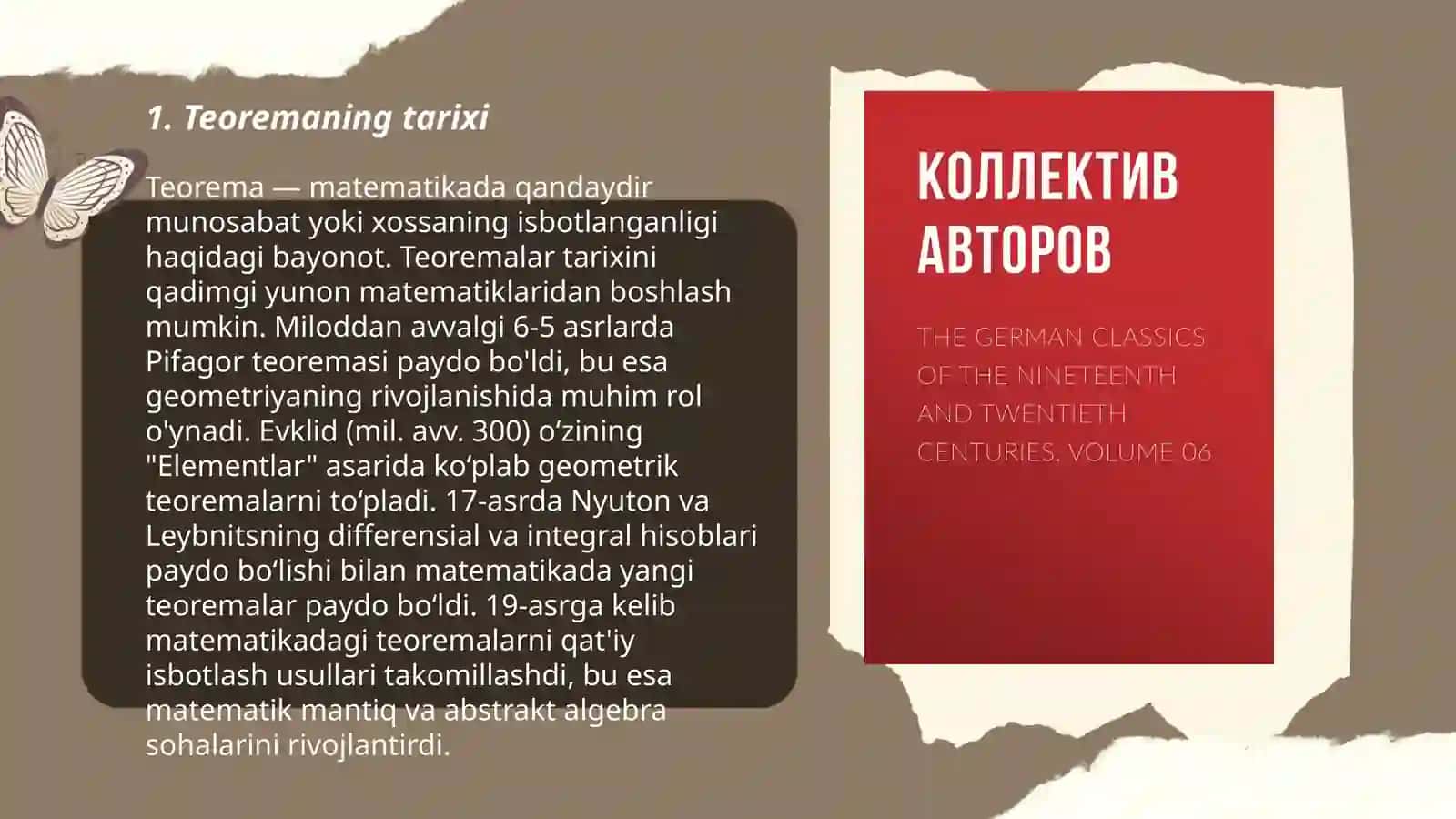 Teorema va uning tadbiqlari 3