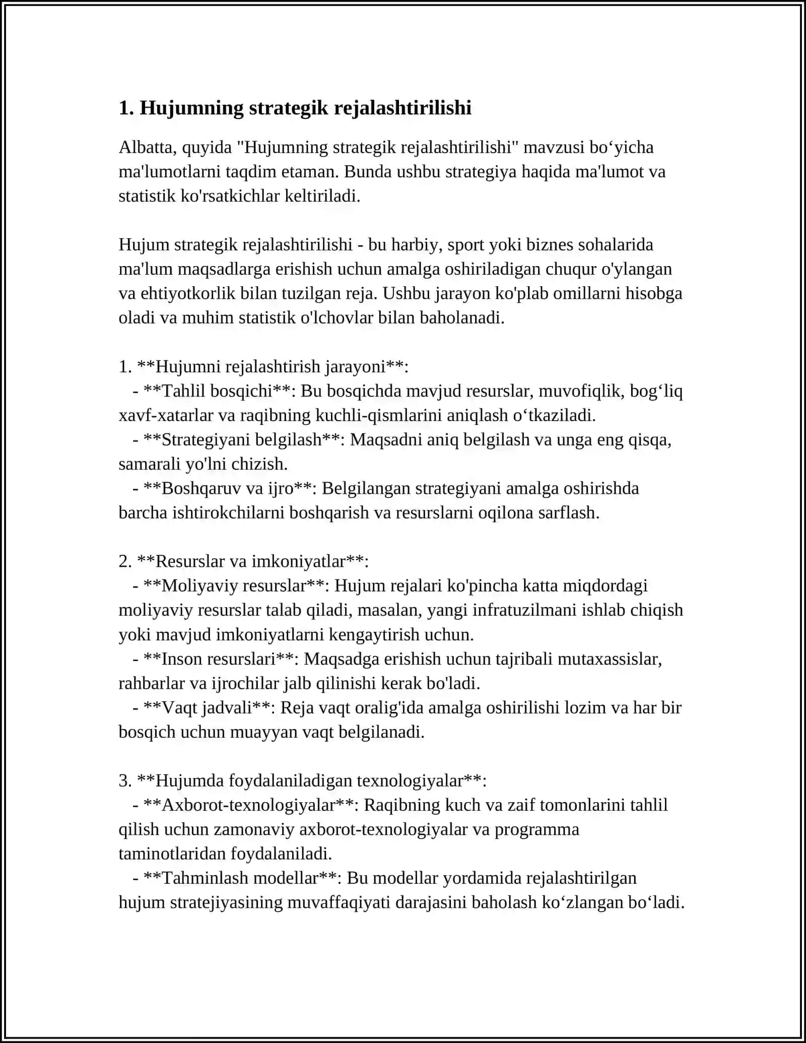 Hujumning strategik rejalashtirilishi 3
