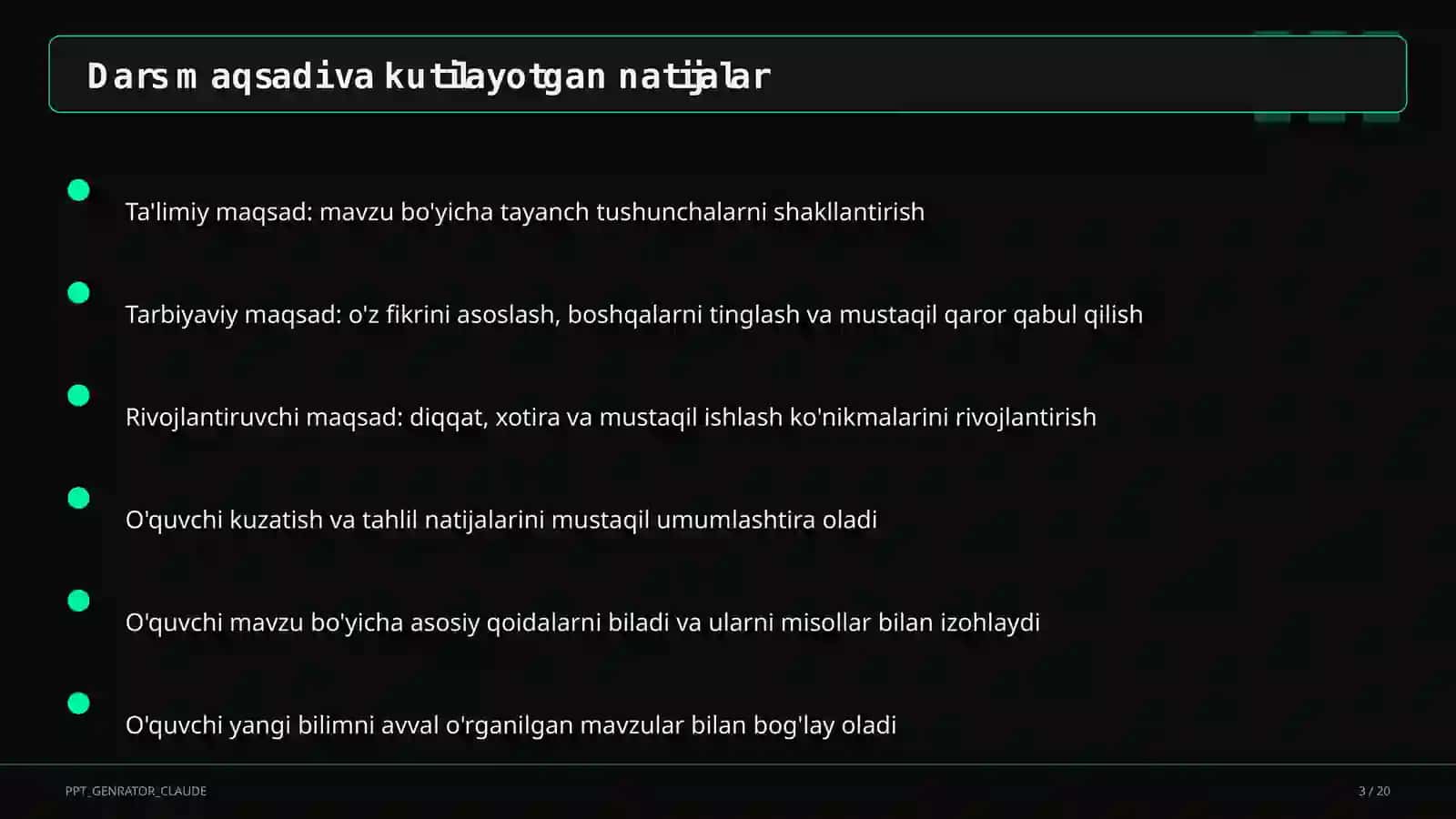Nutq madaniyati va notiqlik san'ati (10-sinf) 3