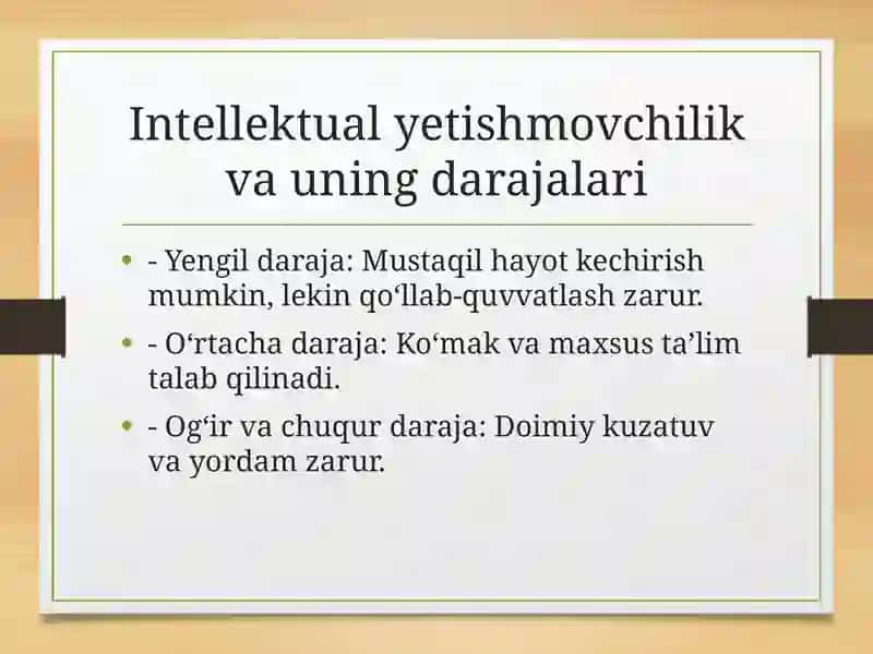 Intellektual yetishmovchilik va autistik spektr buzilishlari 3