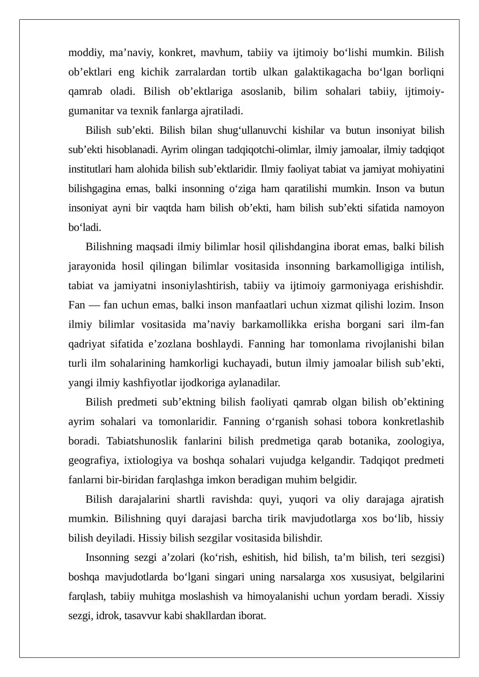 Bilish va uning turlari 3