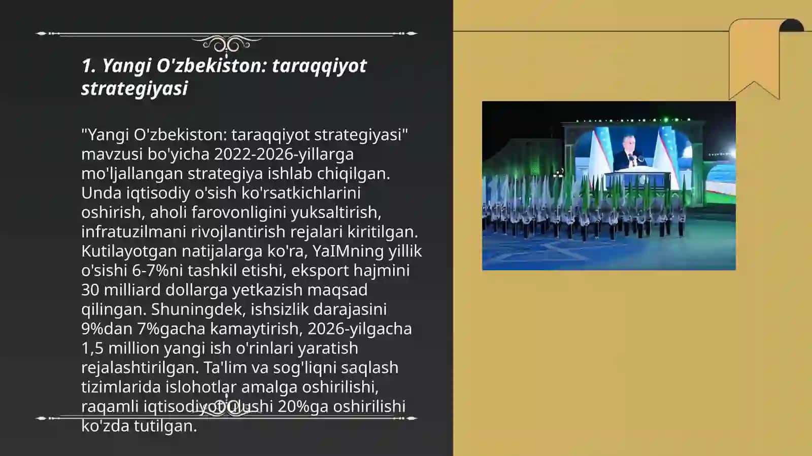 Yangi O'zbekiston: taraqqiyot strategiyasi 3