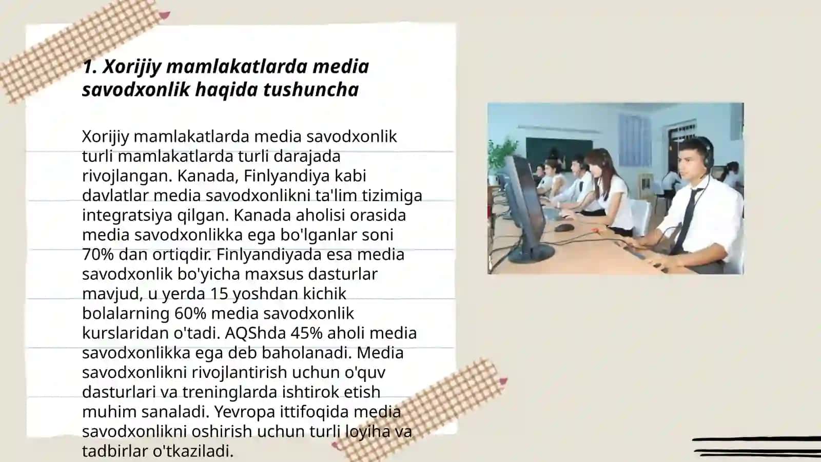 Xorijiy mamlakatlarda media savodxonlik va axborot madaniyatining qiyosiy tahlili 3
