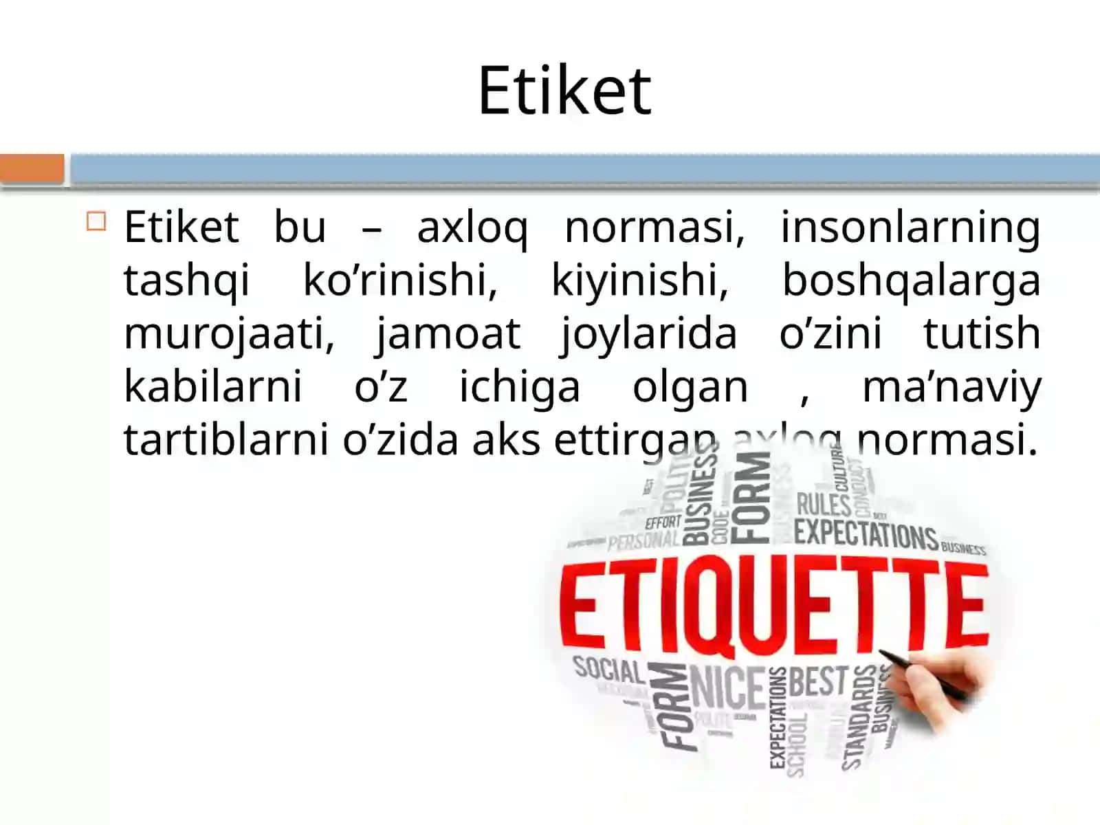 Kasbiymadaniyat va etiket 3