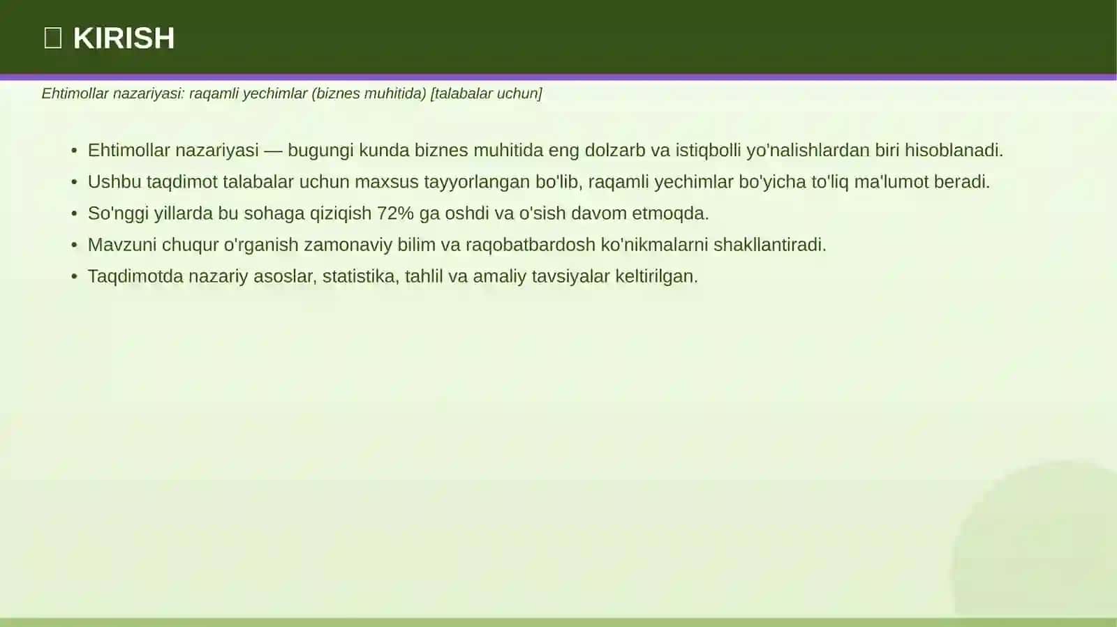 EHTIMOLLAR NAZARIYASI 3