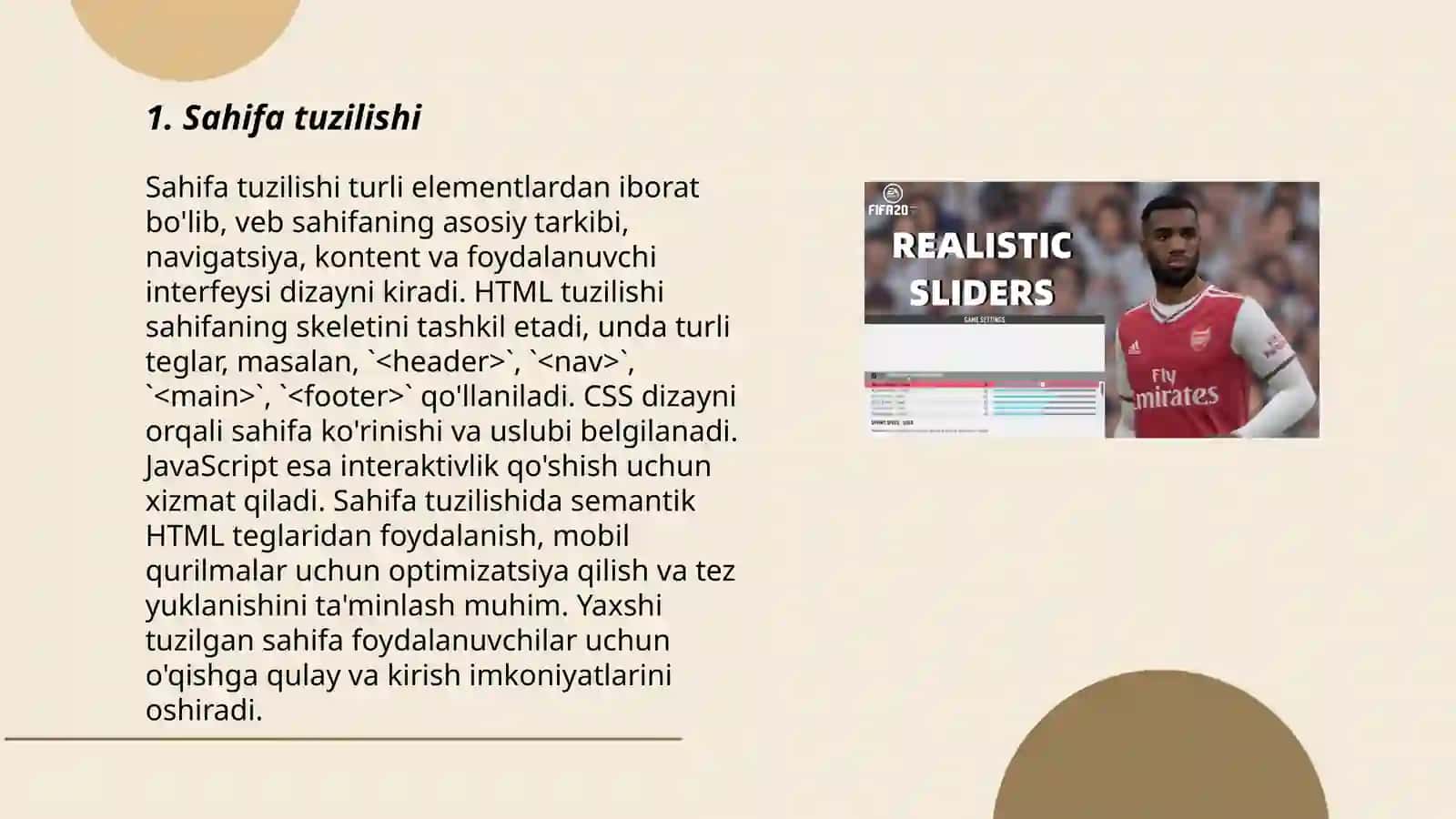 Sahifa |slayd izchilligini ta'minlash 3