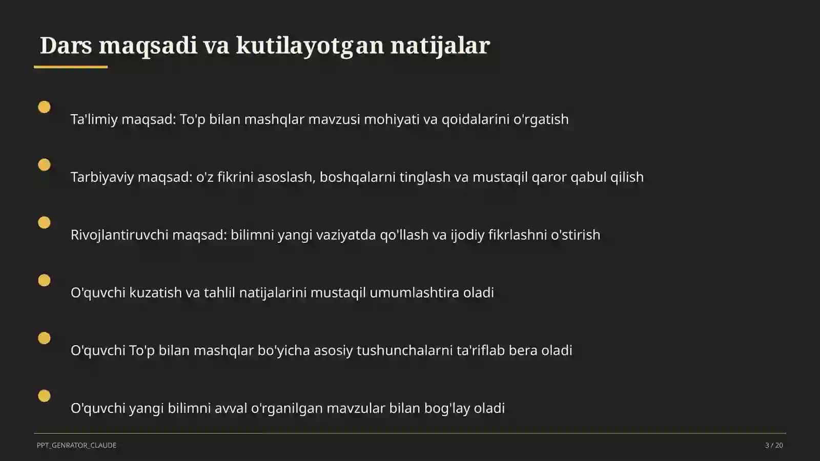 To'p bilan mashqlar (2-sinf) 3