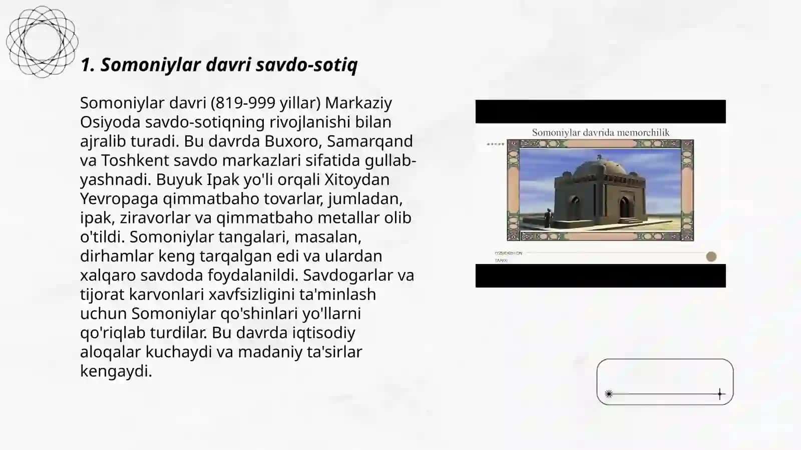 Somoniylar davrida ijtimoiy va iqtisodiy hayot 3