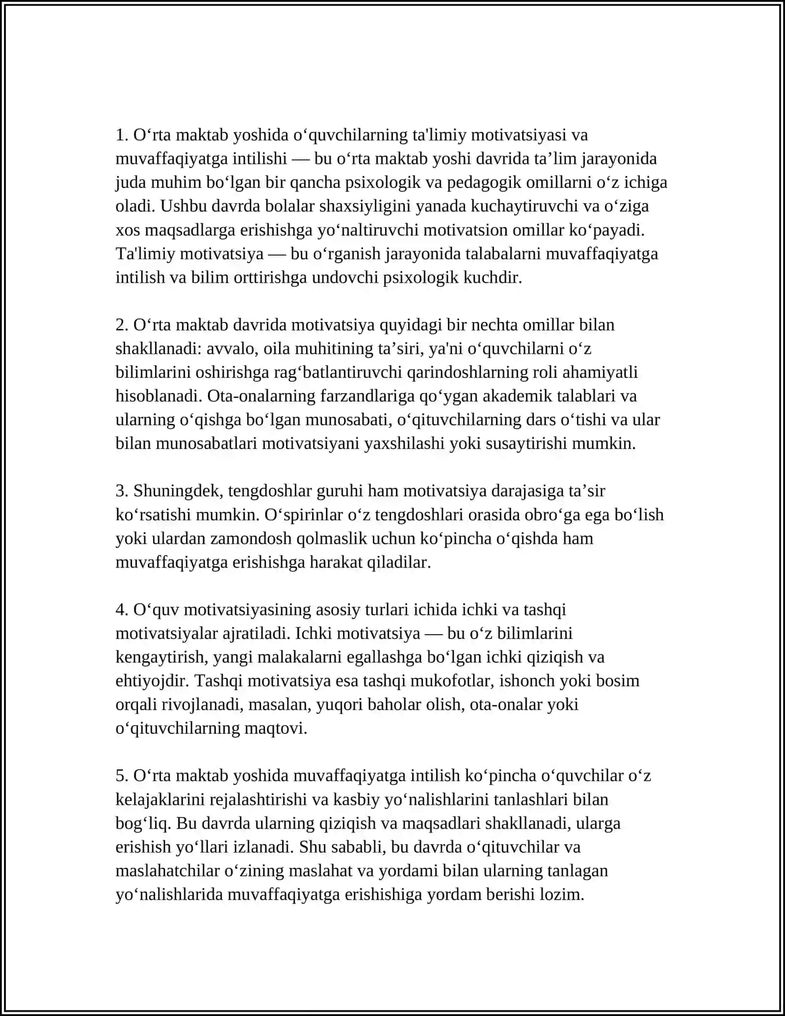 ÓRTA MAKTAB YOSH DAVRI MOTIVLARI 3
