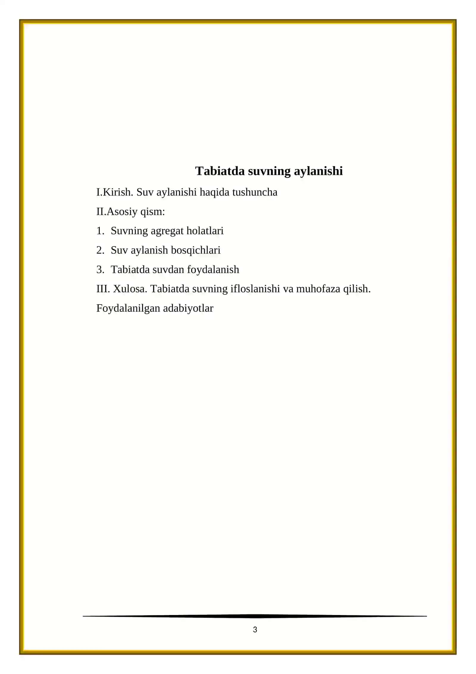 Tabiatda suvning aylanishi 3
