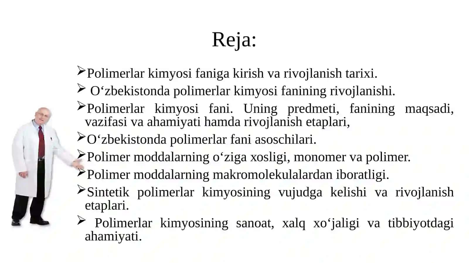 Polimerlar kimyosi faniga kirish 3