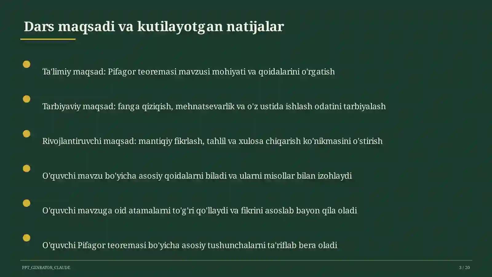 Pifagor teoremasi (8-sinf) 3
