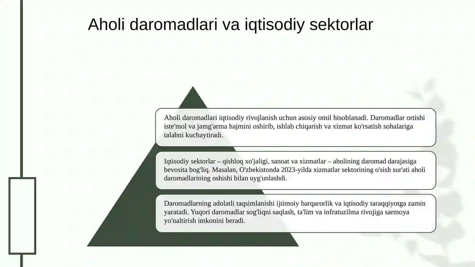 Aholi daromadlarining iqtisodiy sektorlar rivojlanishiga ta’siri 3