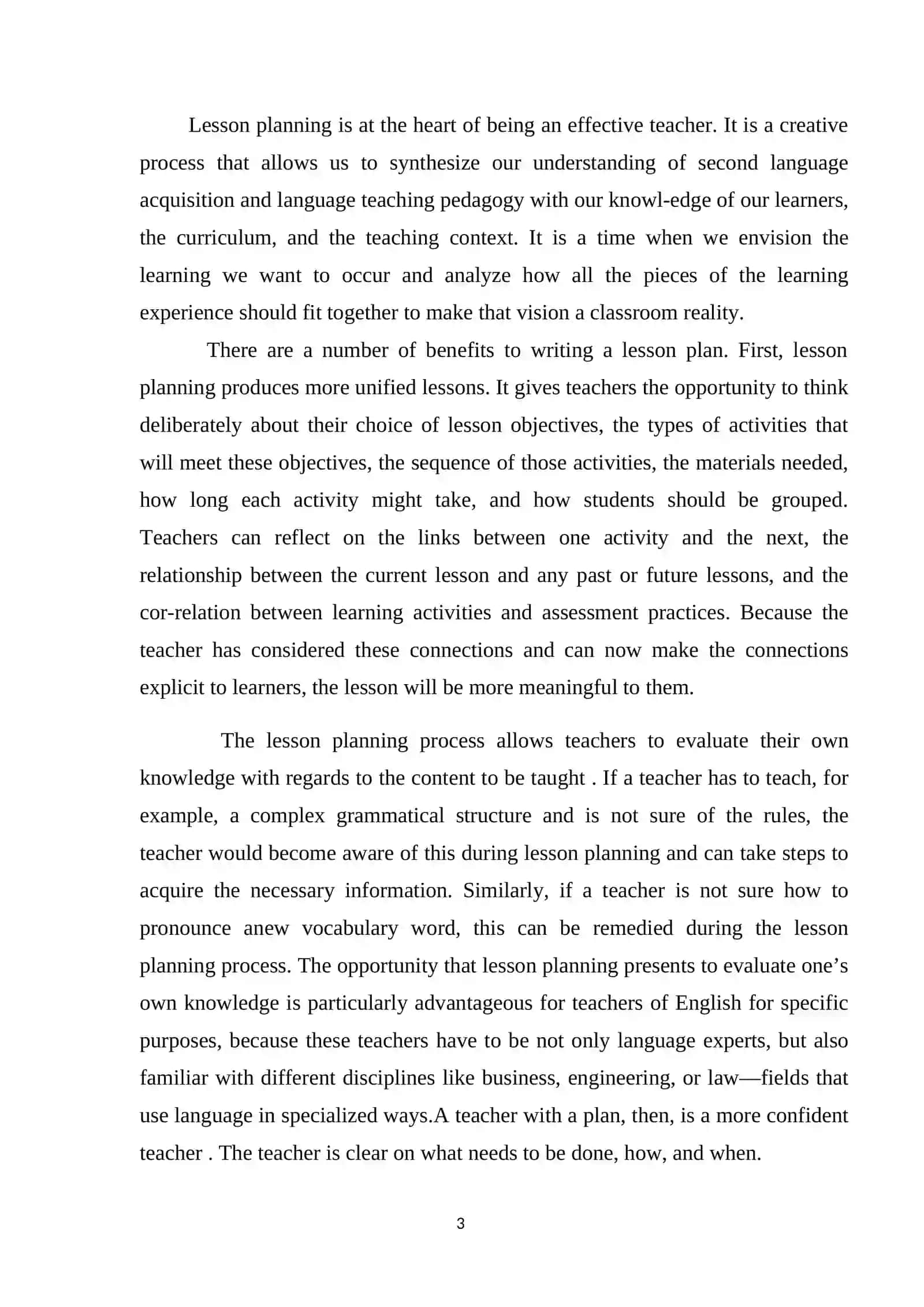 Lesson Planning in Teaching Process 3