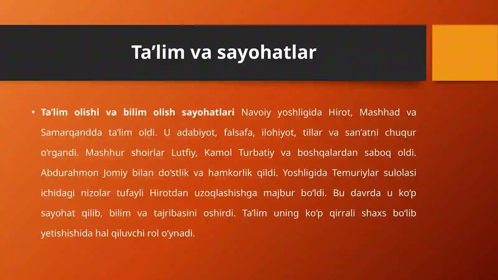 Bolalik yillari va oilaviy muhiti Alisher Navoiy 3