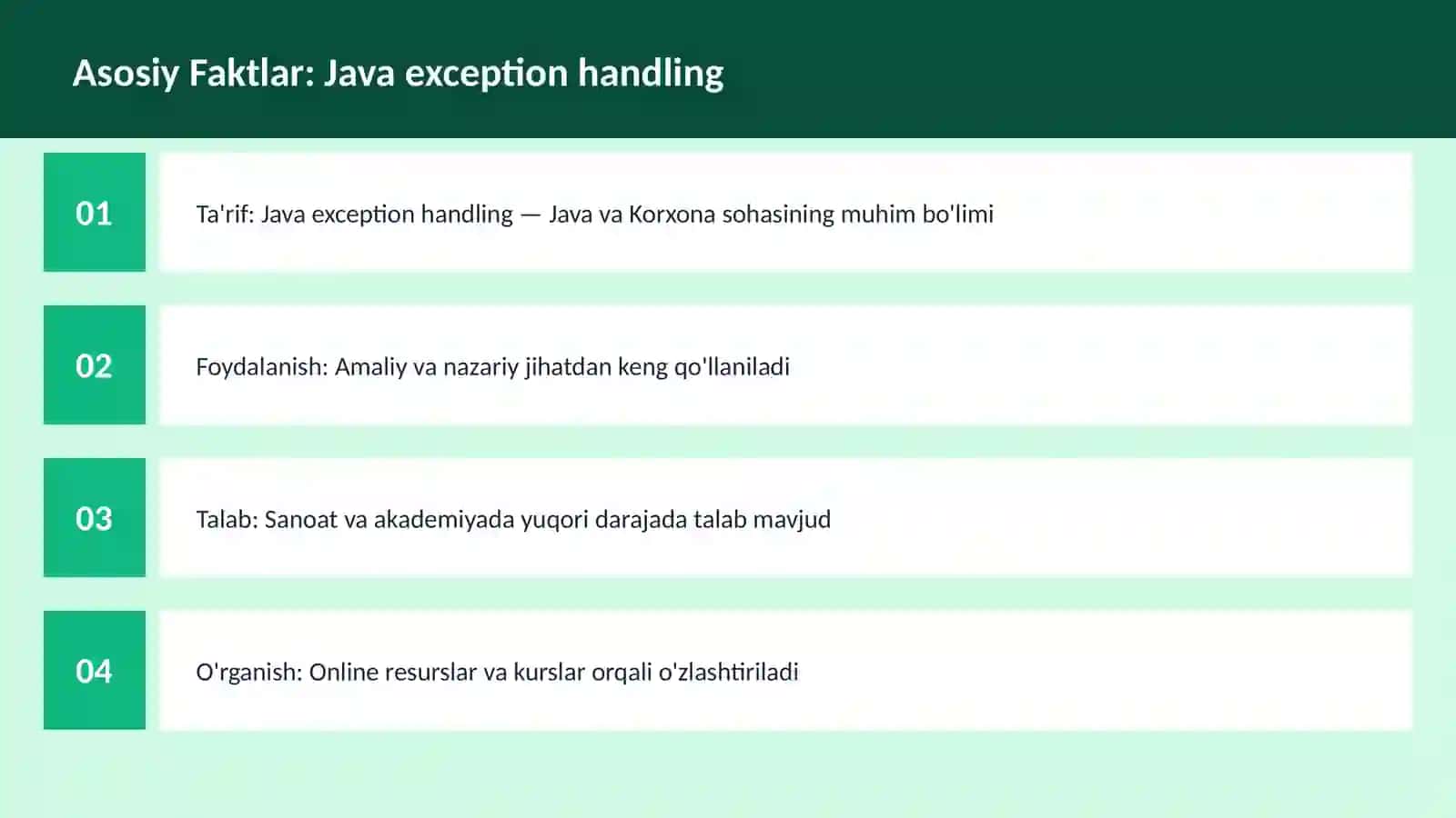 Java exception handling 3