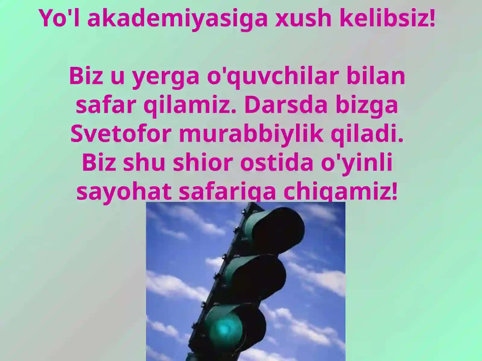 Yo'l  belgilari 3