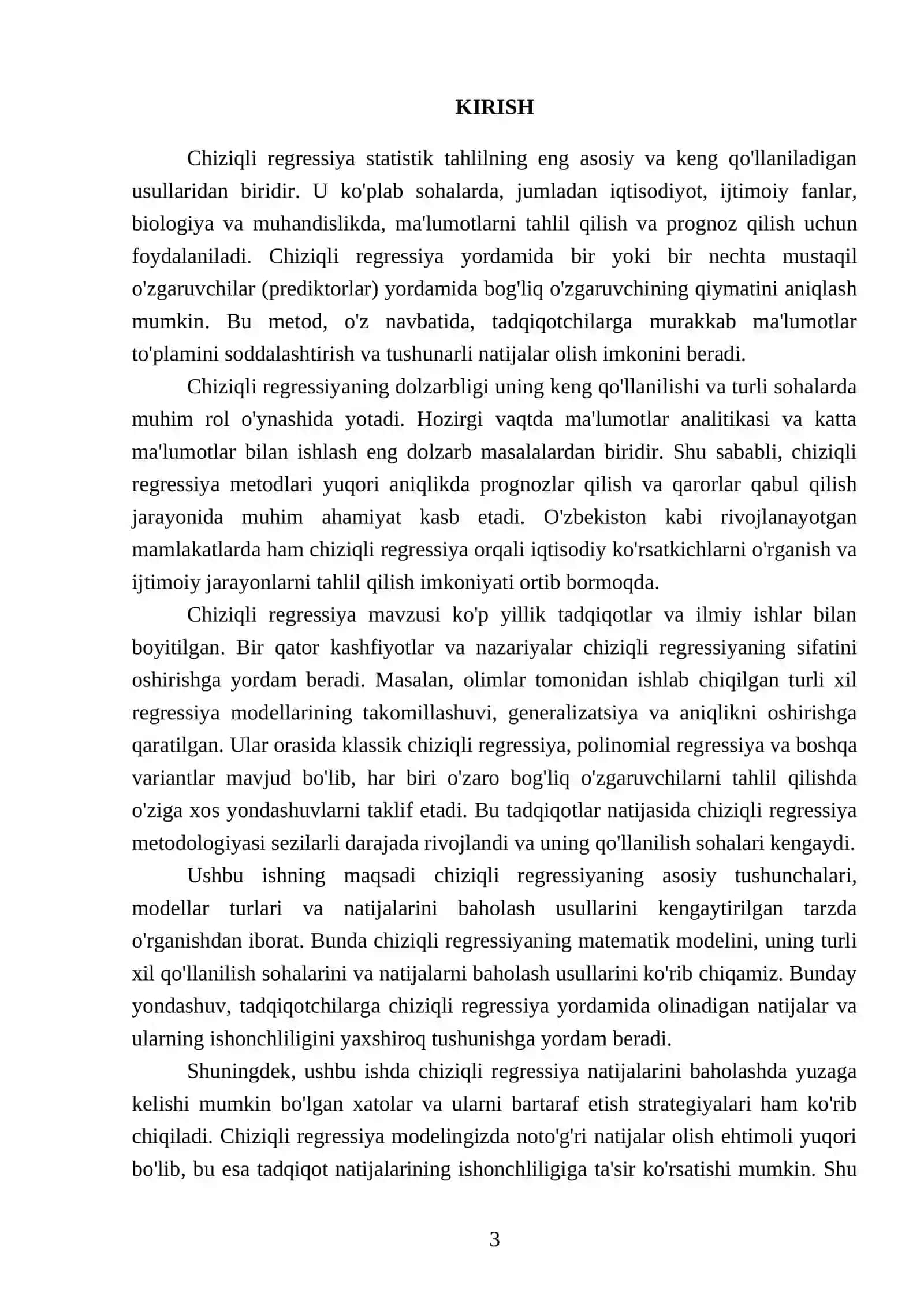 Chiziqli regressiya 3