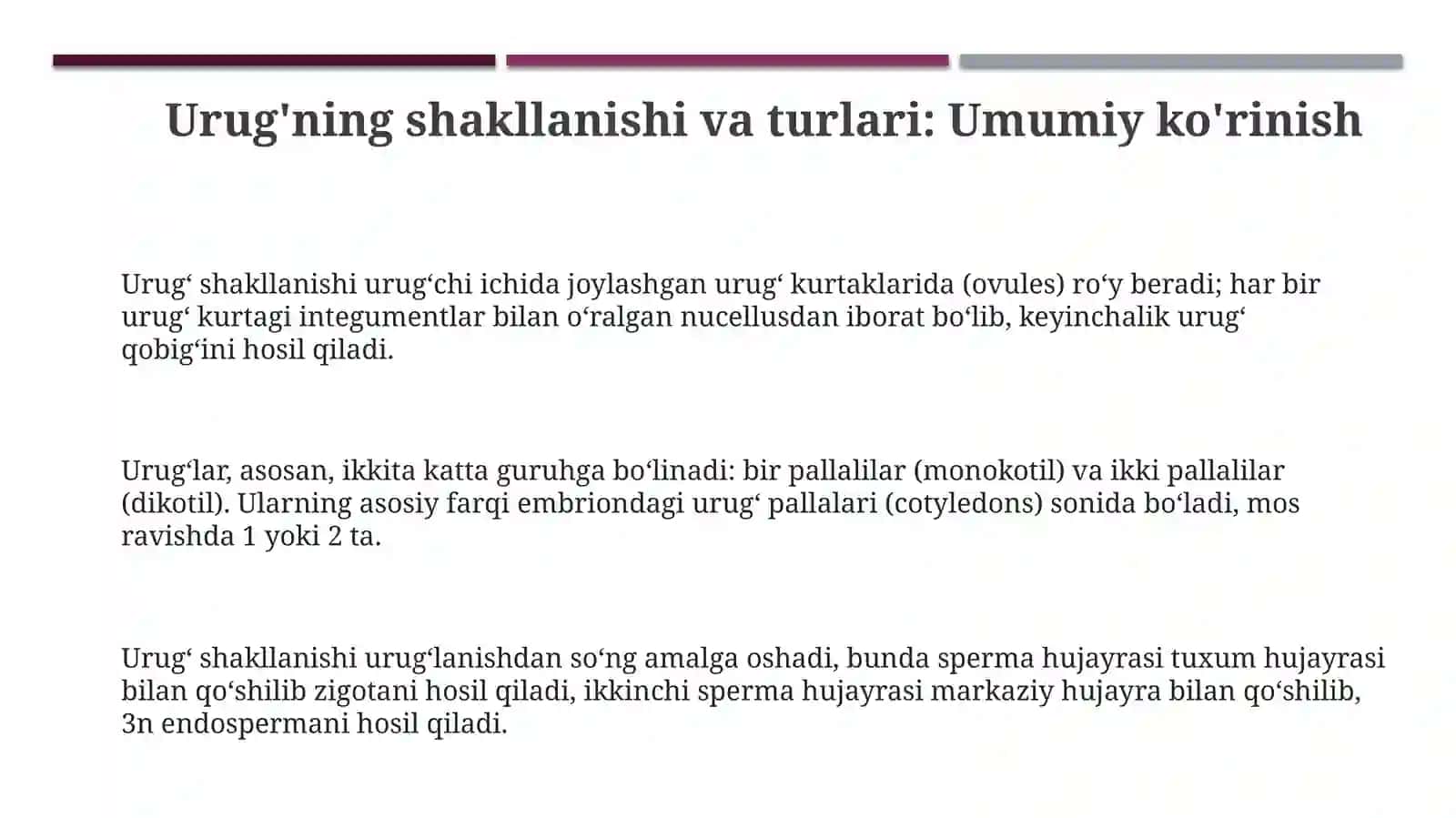 Urugʻkurtakni rivojlanishi va xillarini oʻrganish 3