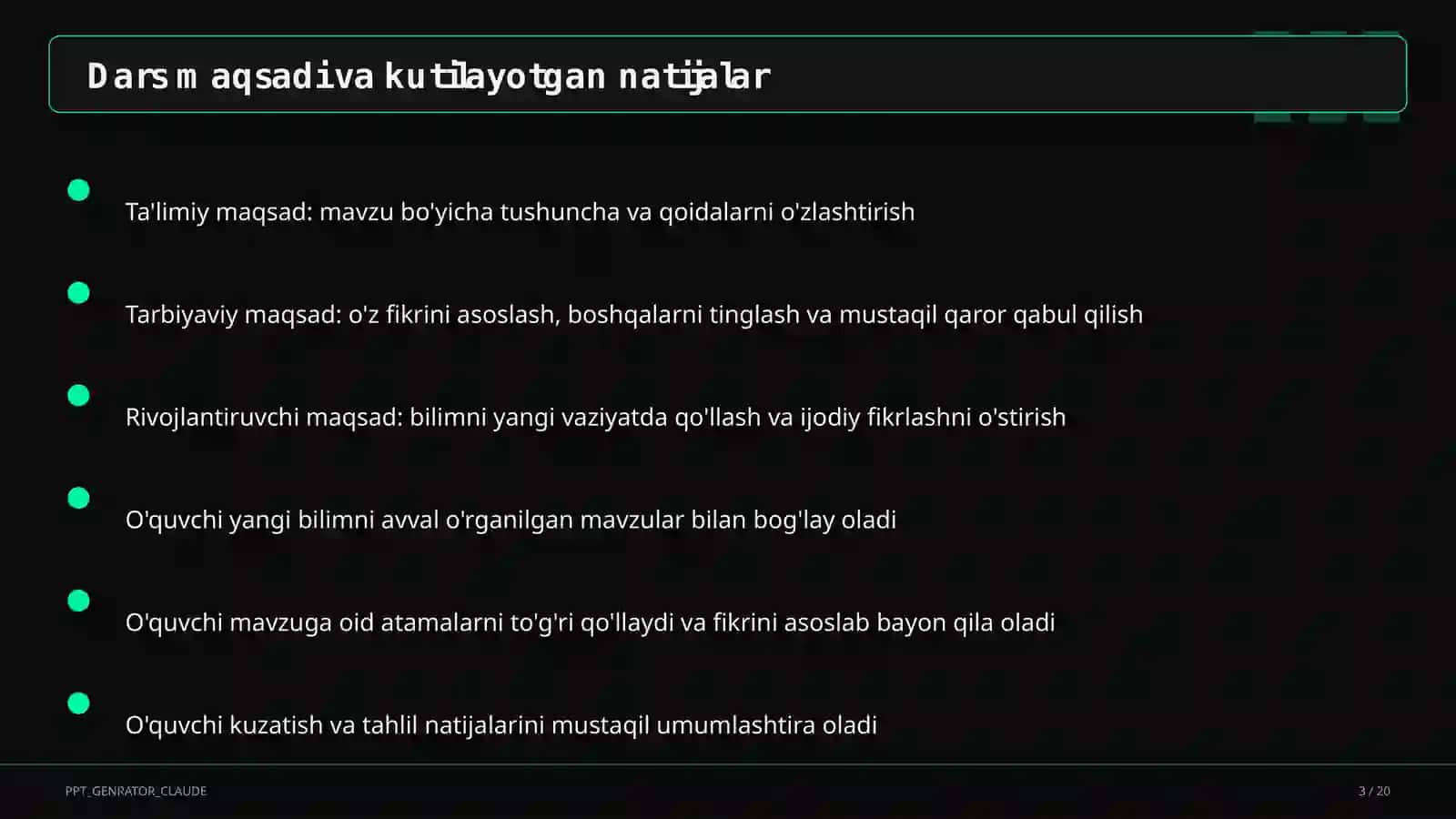 Mexanik harakat: yo'l, tezlik, vaqt (6-sinf) 3