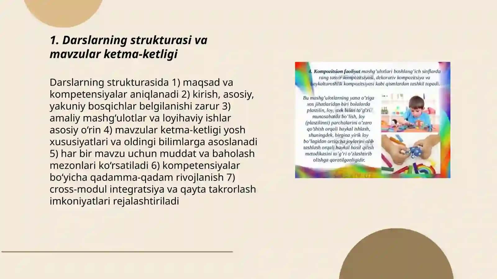 Boshlangʻich sinfda texnologiya ta’limi tuzilishi oʻziga xos xususiyatlari va mazmuni 3