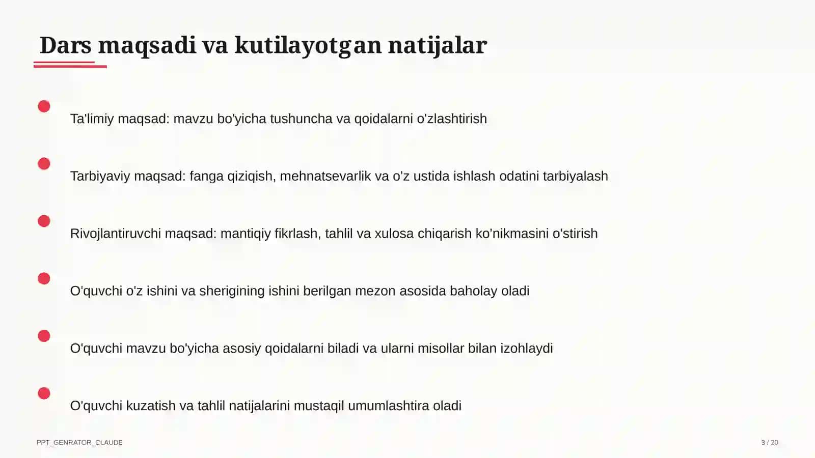 Matematika (5–6) — takrorlash darsi uchun 3