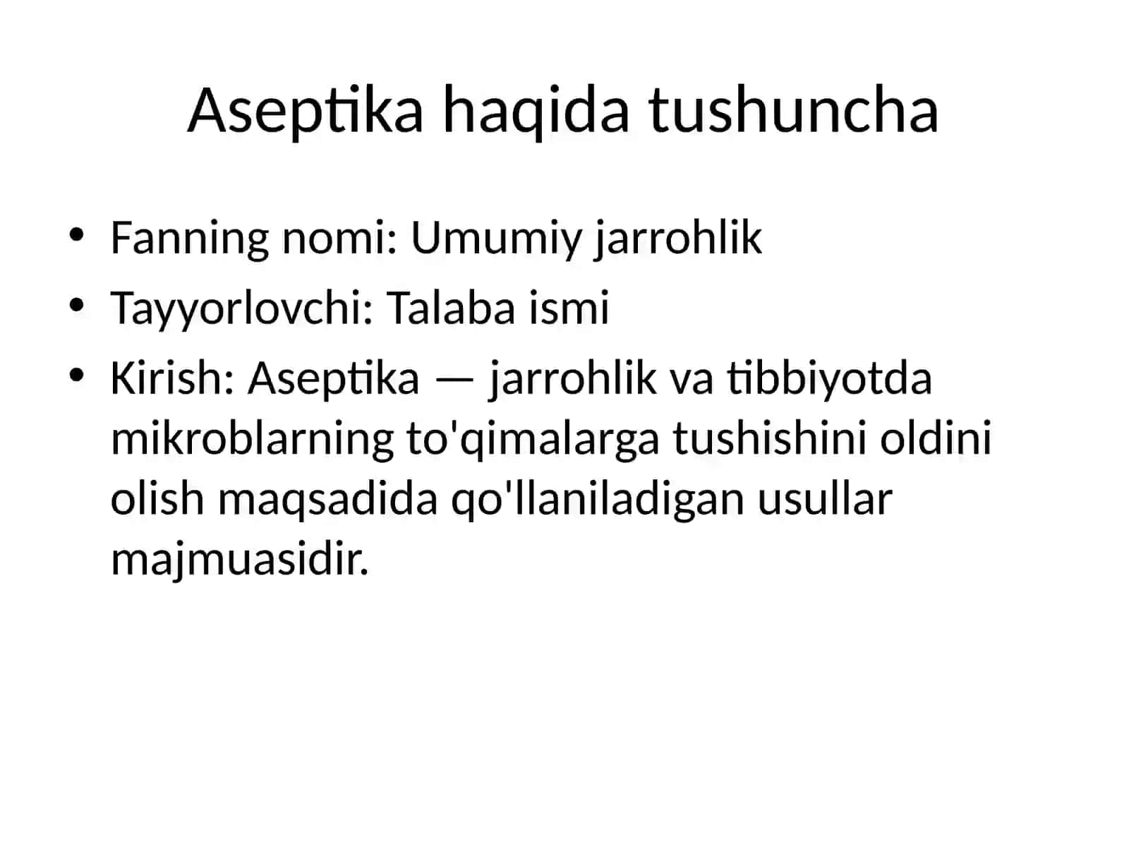 Umumiy jarrohlik 3