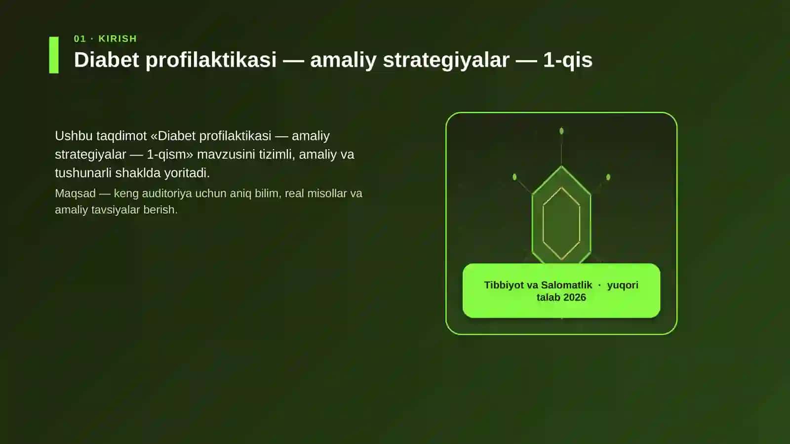 Diabet profilaktikasi — amaliy strategiyalar — 1-qism 3