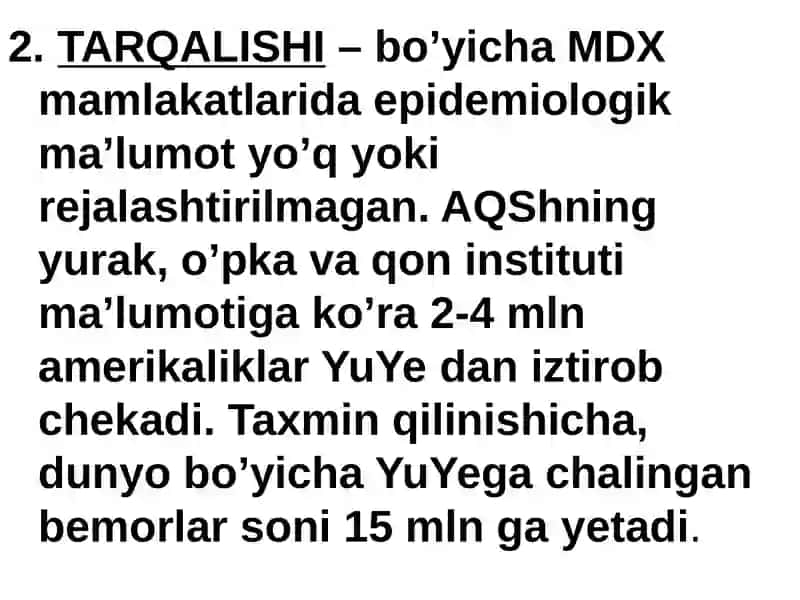 Yurak Yetishmovchiligi 3