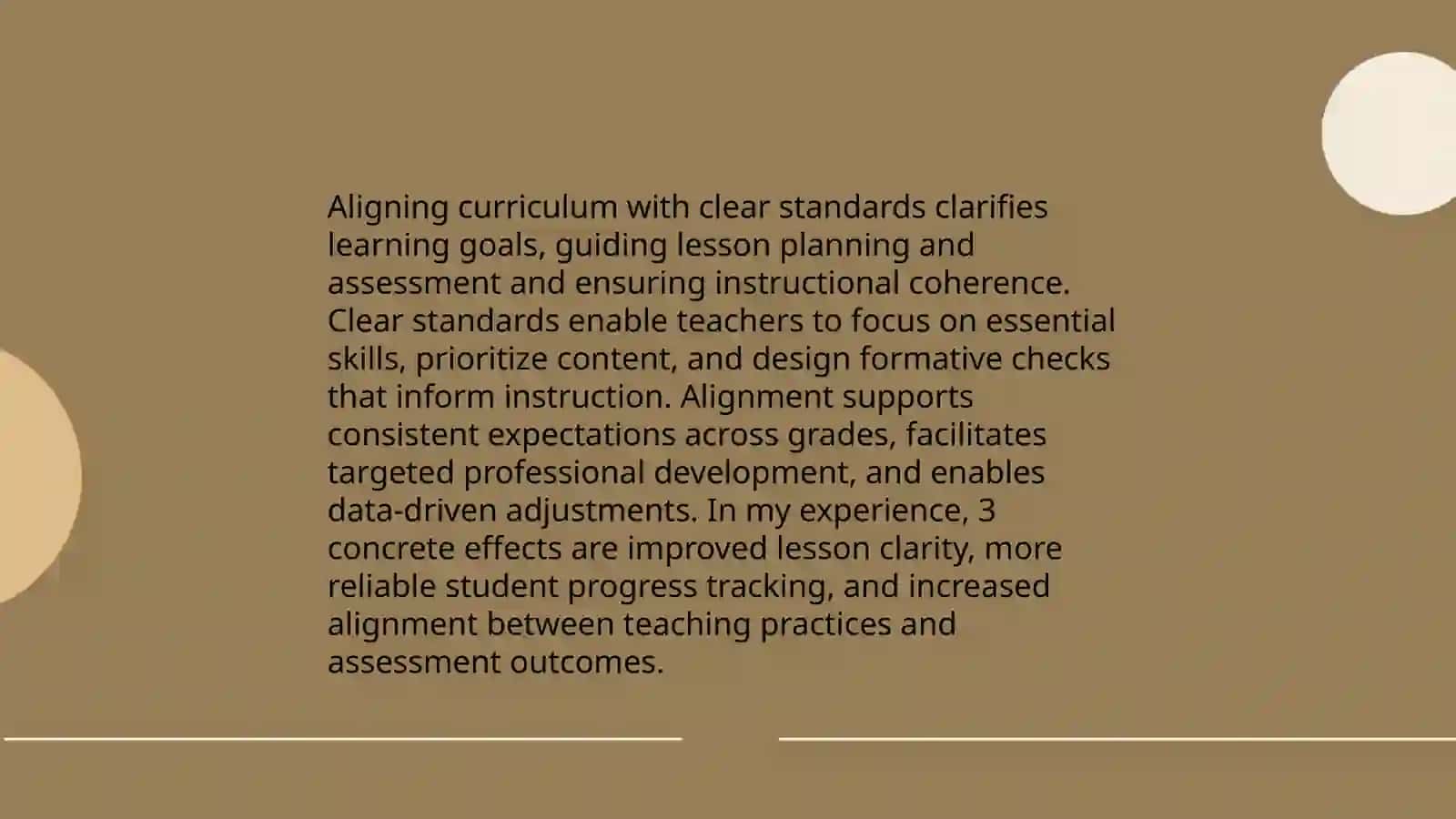 Aligning Curriculum with Clear Standards 3