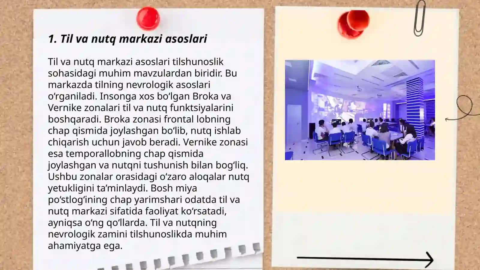 Til va nutq markazi tashkil qilish texnologiyasi 3