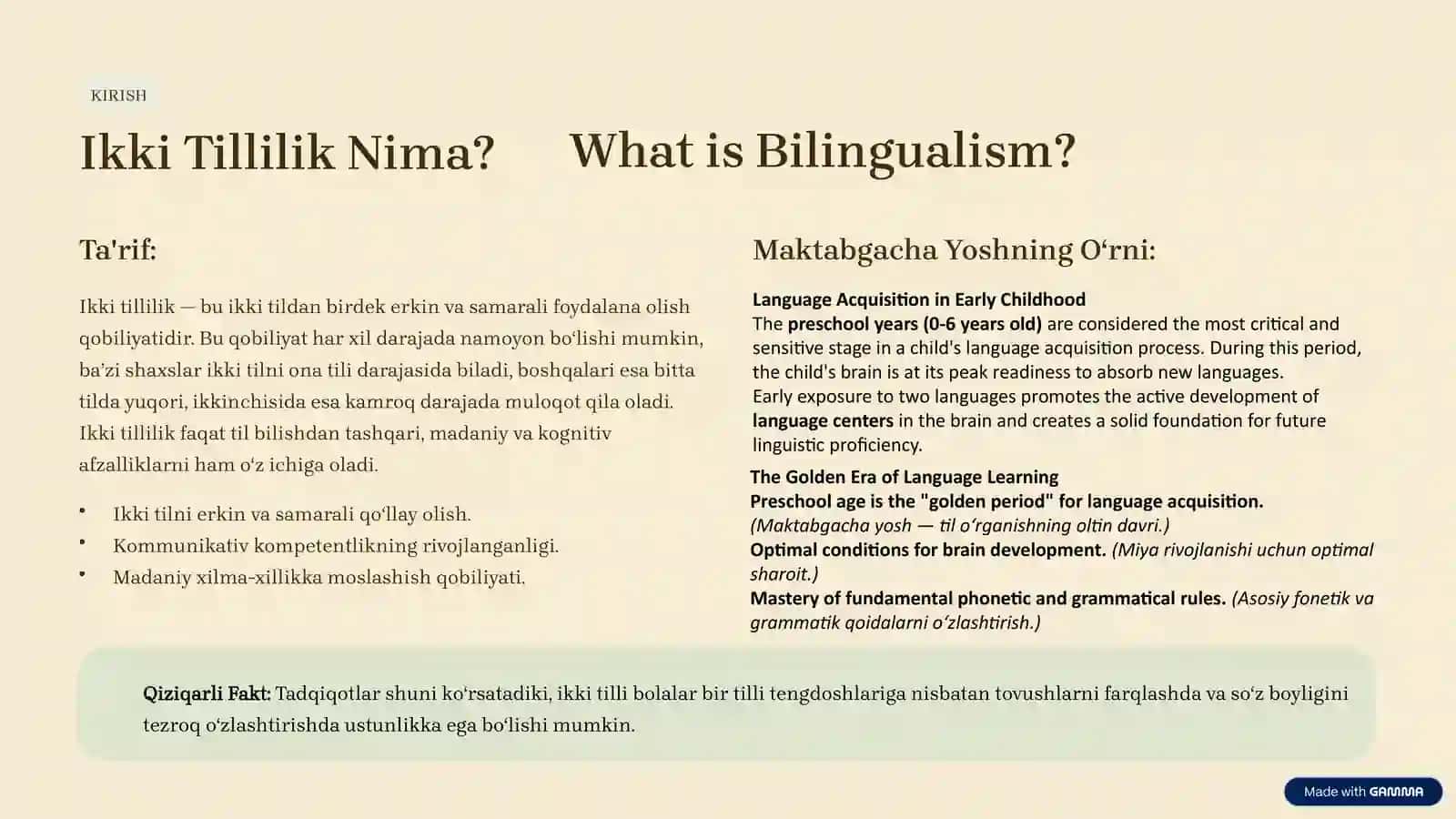 Ikki Tillilik (Bilingvizm) Nazariyasi va Maktabgacha Yoshdagi Bolalarga Ta'siri 3