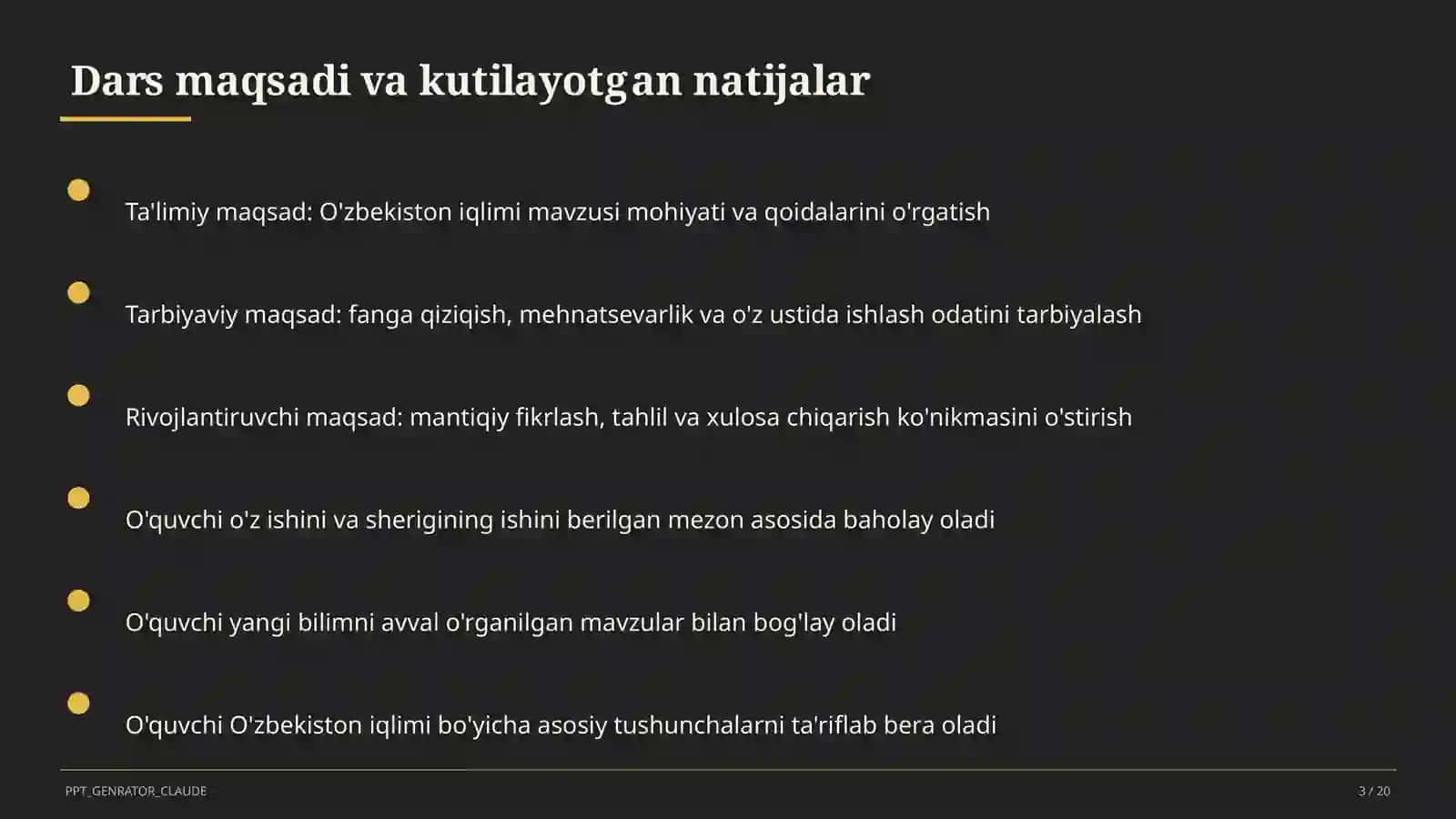 O'zbekiston iqlimi (8-sinf) 3